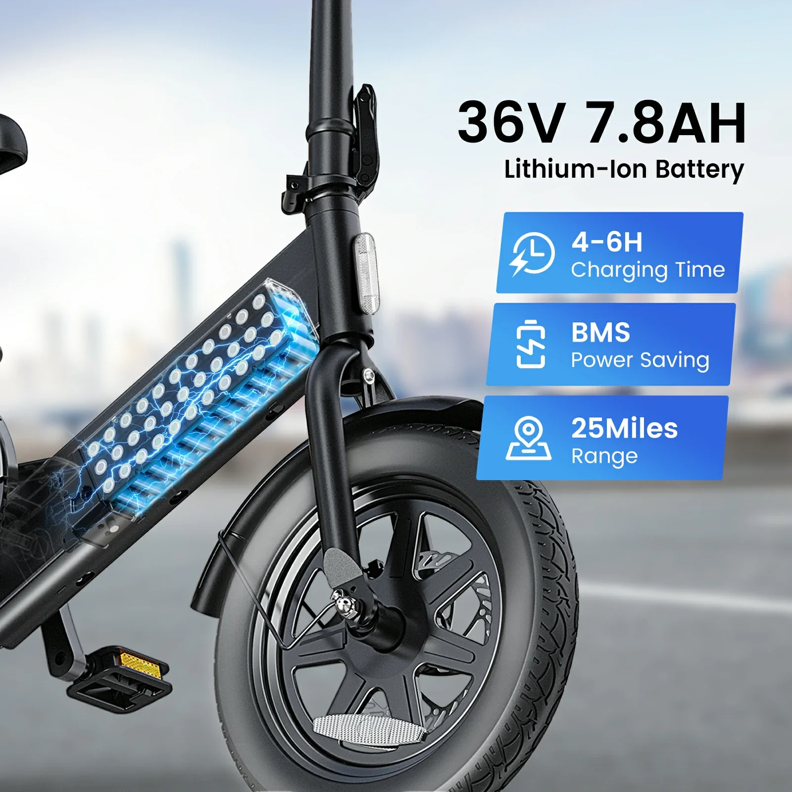DYU C3 14/16 Inch Folding Ebike - Image 4