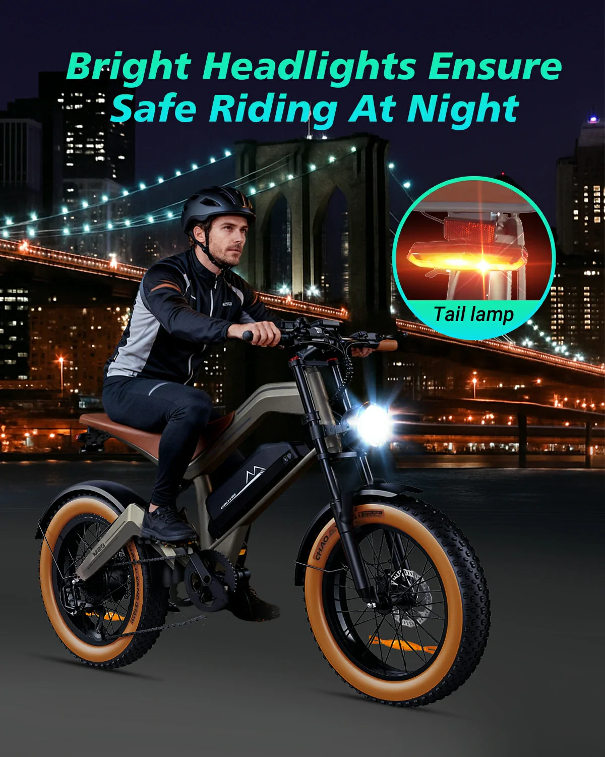 DYU M20 All-Terrain Long-Range Electric Bike - Image 7
